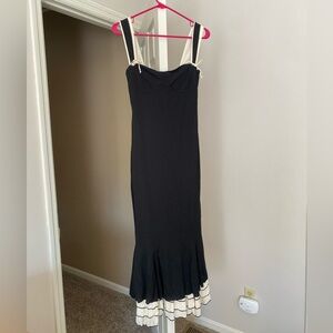 Back ruffle maxi dress size S